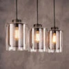 3-lichts Hanglamp Metaal Met Glas 1 3-lichts Hanglamp Metaal Met Glas -Meubelverkoop 3 lichts hanglamp metaal met glas santa irma 01