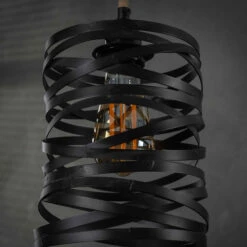 7-delige Metalen Hanglamp Met Touw -Meubelverkoop 7 delige metalen hanglamp roop grey santa 07