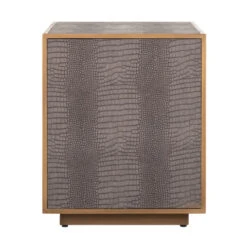 Nachtkastje Slangenleer Met Goud -Meubelverkoop 7534 2