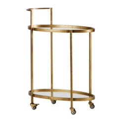 BePureHome Push Trolley Metaal Antique 9 BePureHome Push Trolley Metaal Antique -Meubelverkoop bepure brass push trolley metaal antique 02