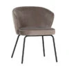 BePureHome Velvet Eetkamerstoel -Meubelverkoop bepurehome admit velvet eetkamerstoel khaki 03 1 1
