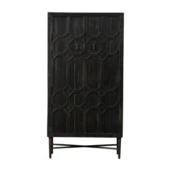 BePureHome Vintage Wandkast Zwart Hout -Meubelverkoop bepurehome bequest vintage wandkast zwart hout 03