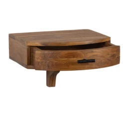 BePureHome Hangend Nachtkastje Van Hout -Meubelverkoop bepurehome boudoir hangend nachtkastje van hout bruin 01 1