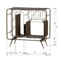BePureHome Wijnkast Antique Brass -Meubelverkoop bepurehome capo wijnkast antique brass 07