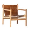 BePureHome Fauteuil Leer En Hout