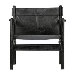 BePureHome Fauteuil Leer En Hout -Meubelverkoop bepurehome chill echt lederen fauteuil 07