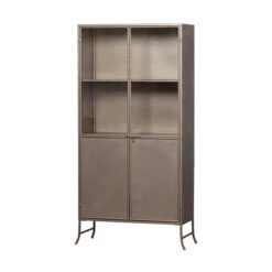 BePureHome Vitrinekast Champagne -Meubelverkoop bepurehome fossil vitrinekast champagne 02