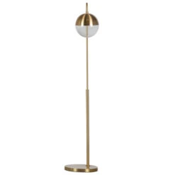 BePureHome Messing Vloerlamp Met Glas -Meubelverkoop bepurehome globular messing vloerlamp met glas 03