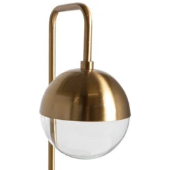 BePureHome Messing Vloerlamp Met Glas -Meubelverkoop bepurehome globular messing vloerlamp met glas 04