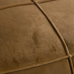 BePureHome Gele Fluwelen Poef -Meubelverkoop bepurehome honey gele fluwelen poef 03