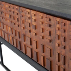 BePureHome Tv-meubel Zwart Met Walnoot -Meubelverkoop bepurehome nuts zwart tv meubel walnoot zwart 04