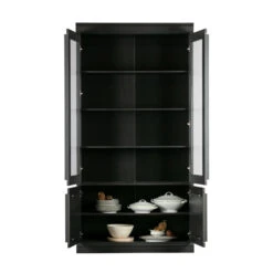 BePureHome Vitrinekast Mat Zwart -Meubelverkoop bepurehome organize vitrinekast mat zwart 08