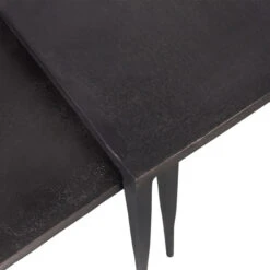 BePureHome Bijzettafelset Metaal Zink -Meubelverkoop bepurehome punk bijzettafelset metaal zink 04