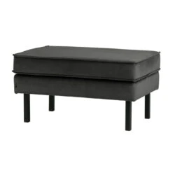 BePureHome Hocker Fluweel -Meubelverkoop bepurehome rodeo velvet hocker fluweel 02