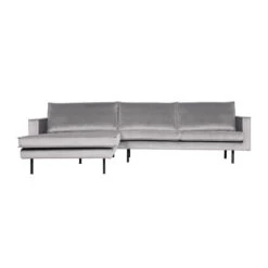 BePureHome Hoekbank Chaise Longue Velvet -Meubelverkoop bepurehome rodeo velvet hoekbank chaise longue fluweel 10