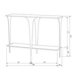 BePureHome Sidetable Metaal Antique -Meubelverkoop bepurehome scooping sidetable metaal antique 07