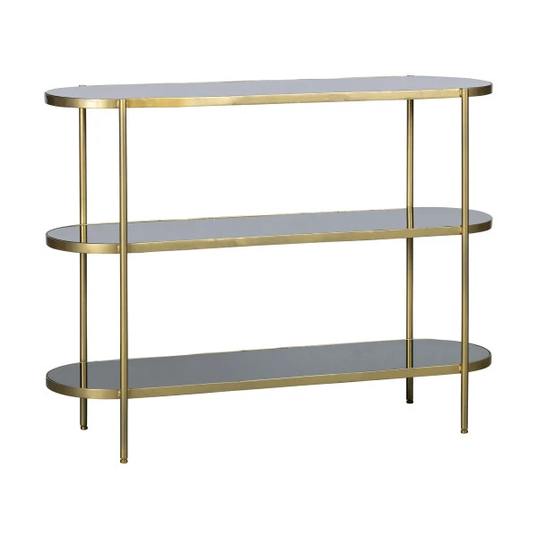 BePureHome Sidetable Ovaal Met Donker Glas 3 BePureHome Sidetable Ovaal Met Donker Glas