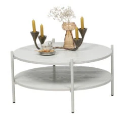 BePureHome Witte Salontafel Rond 11 BePureHome Witte Salontafel Rond -Meubelverkoop bepurehome tender witte salontafel rond 02