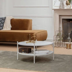 BePureHome Witte Salontafel Rond 10 BePureHome Witte Salontafel Rond -Meubelverkoop bepurehome tender witte salontafel rond 03