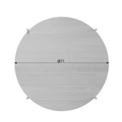 BePureHome Witte Salontafel Rond 13 BePureHome Witte Salontafel Rond -Meubelverkoop bepurehome tender witte salontafel rond 06
