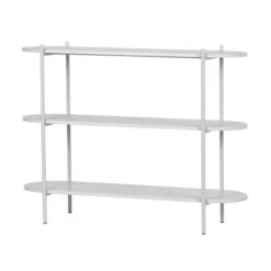 BePureHome Witte Stellingkast Ovaal -Meubelverkoop bepurehome tender witte stellingkast ovaal 3