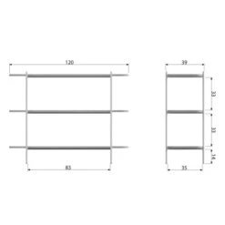 BePureHome Witte Stellingkast Ovaal -Meubelverkoop bepurehome tender witte stellingkast ovaal 6