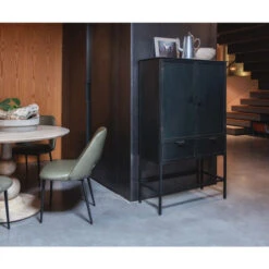 BePureHome IJzeren Wandkast Zwart -Meubelverkoop bepurehome wish ijzeren wandkast zwart 3