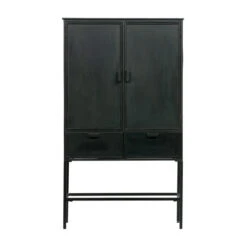 BePureHome IJzeren Wandkast Zwart