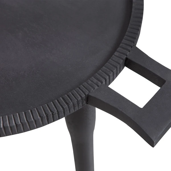 BePureHome Zwarte Bijzettafel Rond Mango 5 BePureHome Zwarte Bijzettafel Rond Mango - Afbeelding 3