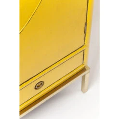 Gele Design Kast Met Goud -Meubelverkoop bewerkt kare 82772 04
