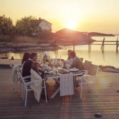 Brafab Tuintafel Metaal En Houtlook -Meubelverkoop brafab leone tuintafel wit metaal en houtlook 03 2