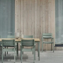 Brafab Grote Tuintafel Teak Hout -Meubelverkoop brafab nox grote tuintafel teak en groen alu 02 1