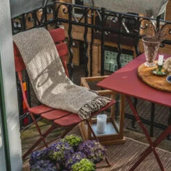 Brafab Balkonset Gelakt Staal -Meubelverkoop brafab ponte balkonset rood staal 03 1