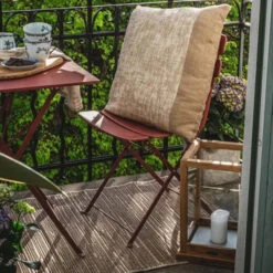 Brafab Balkonset Gelakt Staal -Meubelverkoop brafab ponte balkonset rood staal 04 1