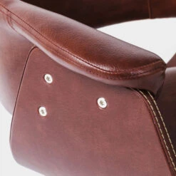 Bruine Leren Stoel -Meubelverkoop bruine leren stoel kare design monaco 04