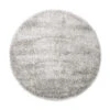 Ronde Vloerkleed Grijs Hoogpolig