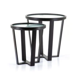 Bijzettafels Ribbelglas En Metaal 9 Bijzettafels Ribbelglas En Metaal -Meubelverkoop by boo loup bijzettafels ribbelglas en metaal 01