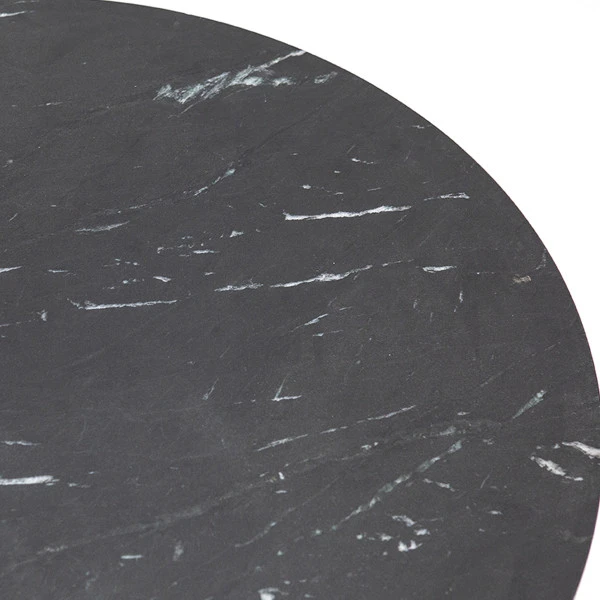 Ronde Salontafel Zwart Marmer 4 Ronde Salontafel Zwart Marmer - Afbeelding 2