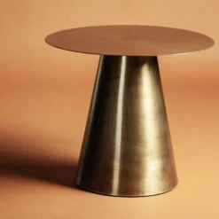 Ronde Bijzettafel Goud -Meubelverkoop by boo mastic ronde bijzettafel goud 03