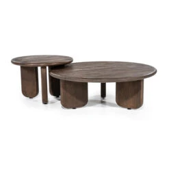 Houten Salontafel Rond -Meubelverkoop by boo odin houten salontafel rond 02 1