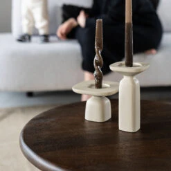 Houten Salontafel Rond -Meubelverkoop by boo odin houten salontafel rond bruin 08