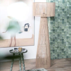 Ibiza Vloerlamp Beige Touw -Meubelverkoop by boo oshu ibiza vloerlamp beige touw 03