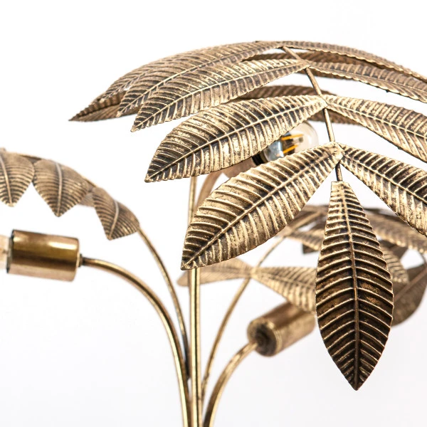 Palmboom Lamp Goud 4 Palmboom Lamp Goud - Afbeelding 2