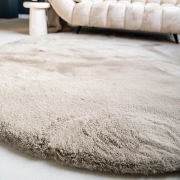 Zacht Rond Vloerkleed 5 Zacht Rond Vloerkleed - Afbeelding 3