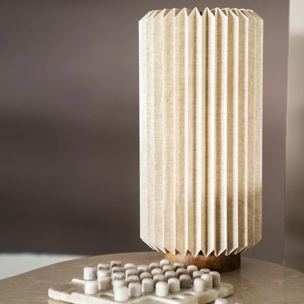 Japandi Tafellamp Linnen Lampion 4 Japandi Tafellamp Linnen Lampion - Afbeelding 2