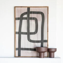 Japandi Schilderij Bruin