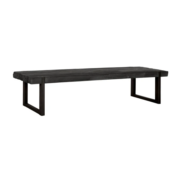 Robuuste Salontafel Zwart Teak 4 Robuuste Salontafel Zwart Teak - Afbeelding 2