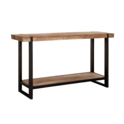 Robuuste Sidetable Teak Naturel -Meubelverkoop d bodhi beam robuuste sidetable zwart teak 01