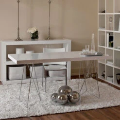 Groot Bureau Mat Wit Met Chroom -Meubelverkoop design bureau tundo vitor 06 800x800 1