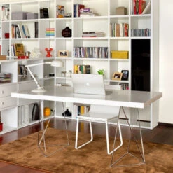 Groot Bureau Mat Wit Met Chroom -Meubelverkoop design bureau tundo vitor 08 800x800 1